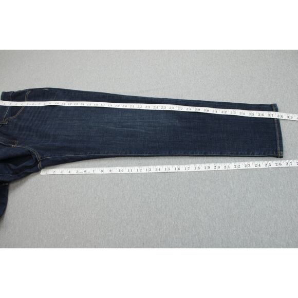 Chicos Jeans Womens 2R / 12R Blue Cotton Blend Stretch Girlfriend Slim Leg Ankle - Picture 7 of 7